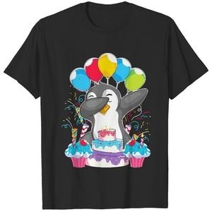 Penguin Kids Birthday Celebration Dabbing Penguin Unisex T-shirt Gift For Fan
